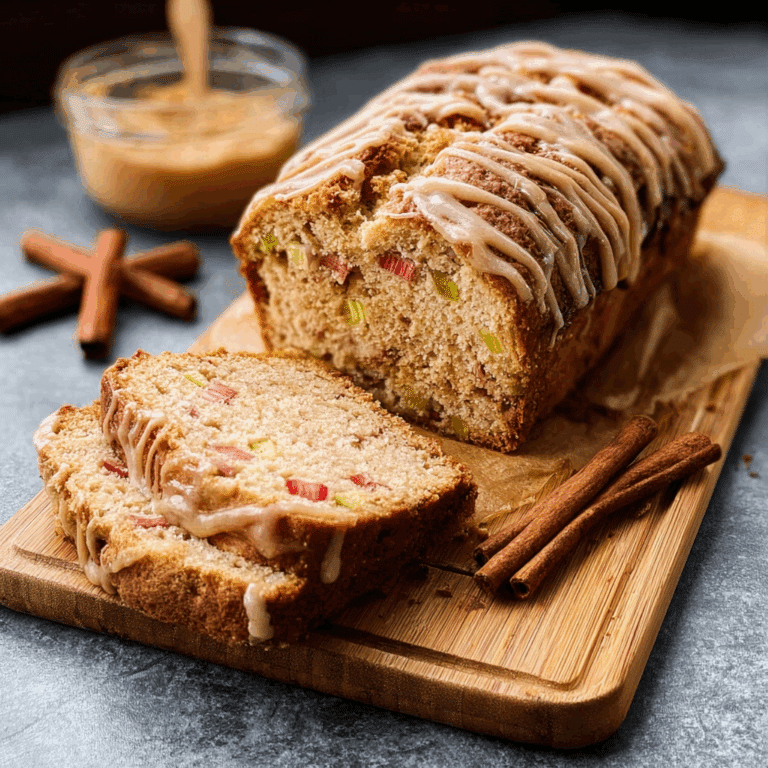Cinnamon Rhubarb Bread