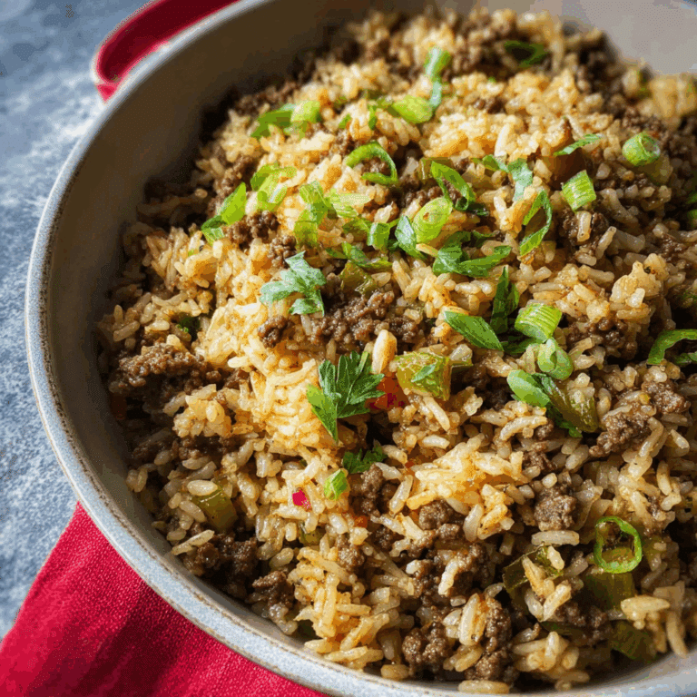 Dirty Rice with Ground Beef
