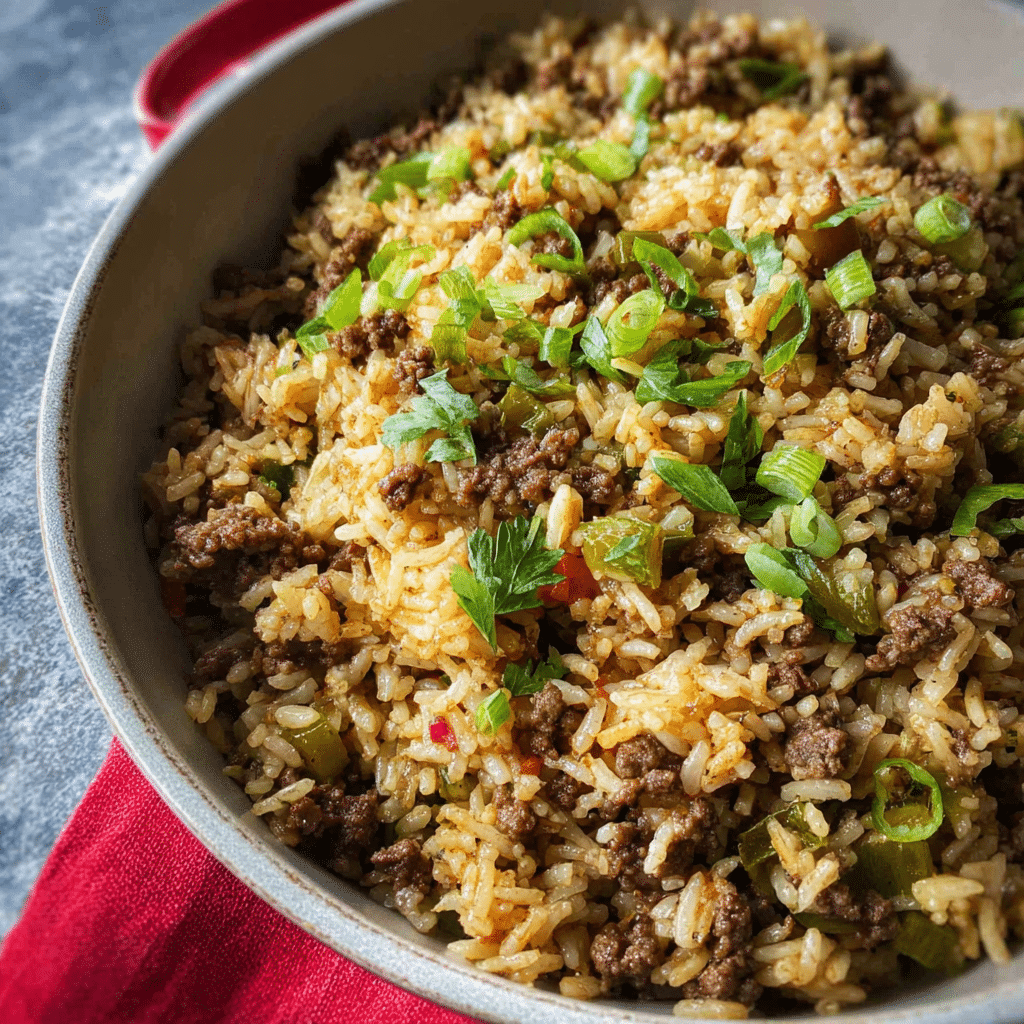 Dirty Rice with Ground Beef