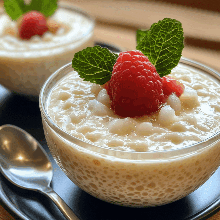 Easy Homemade Tapioca Pudding Recipe