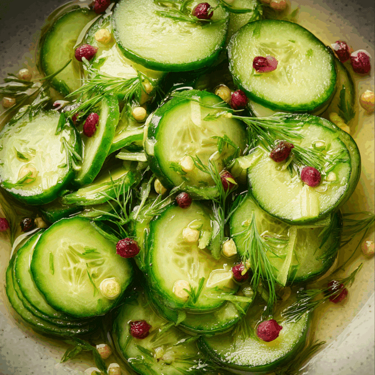Fresh Pickled Cucumber Salad
