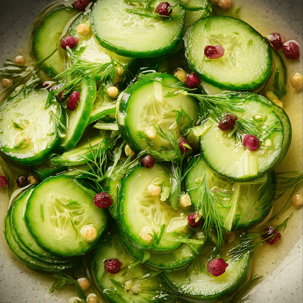 Fresh Pickled Cucumber Salad