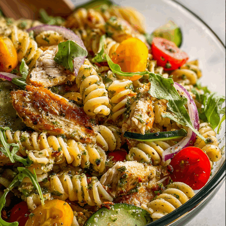 Healthy Chicken Pasta Salad