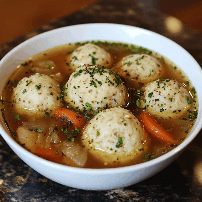 Homemade Matzo Ball Soup