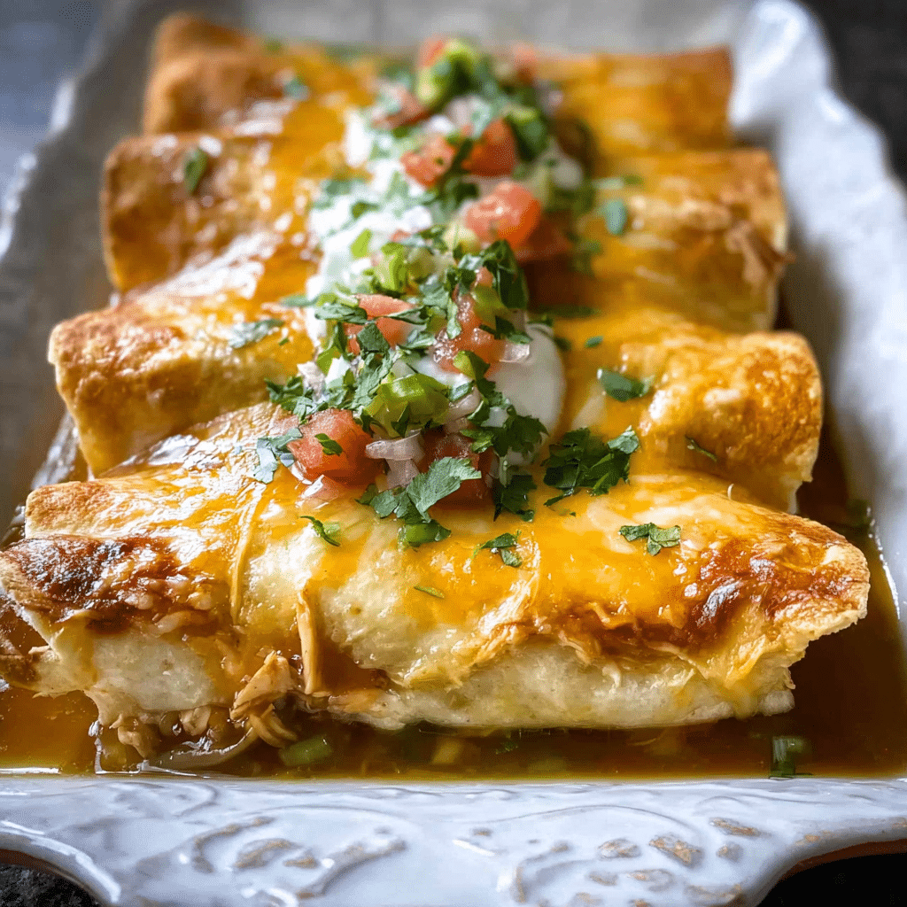 Honey Lime Chicken Enchiladas