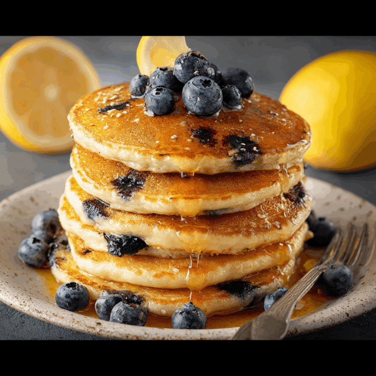 Lemon Blueberry Pancakes