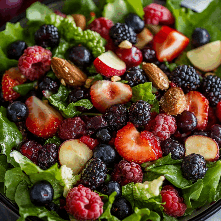 Mixed Green and Berries Salad