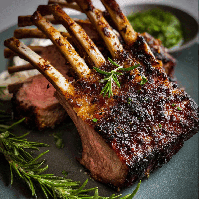Perfectly Roasted Rack of Lamb