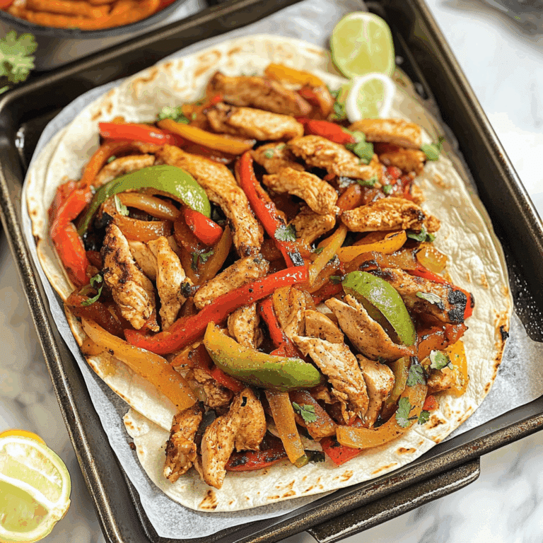 Sheet Pan Chicken Fajitas
