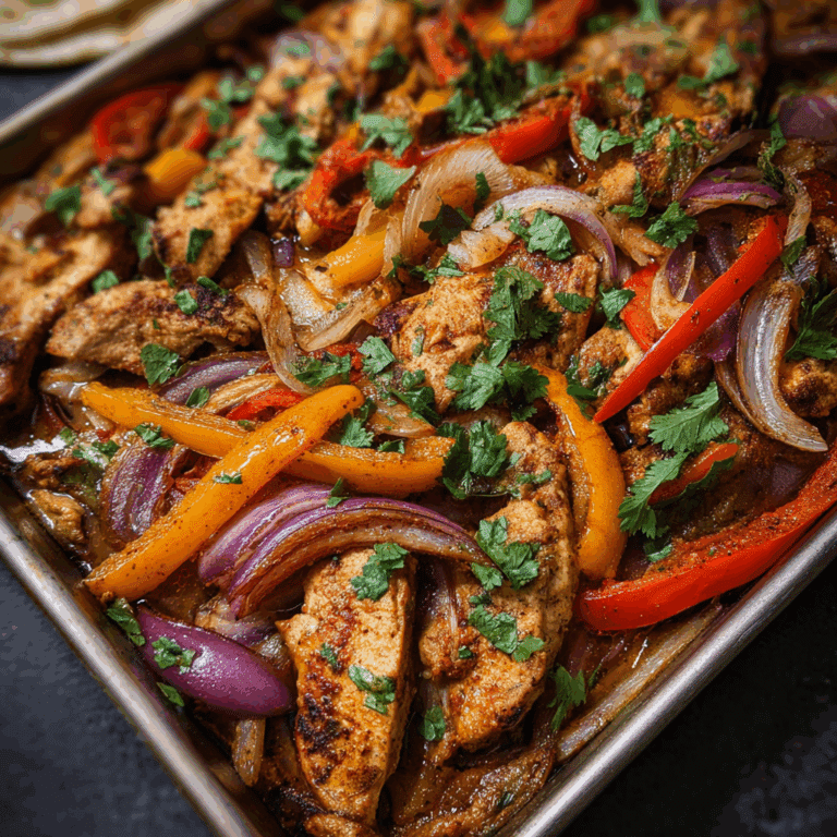 Sheet Pan Chicken Fajitas Recipe