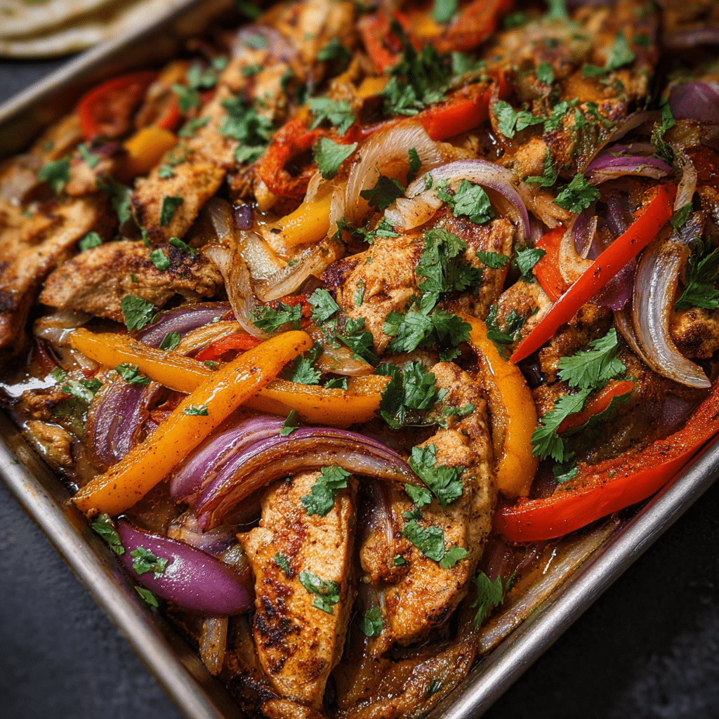 Sheet Pan Chicken Fajitas Recipe