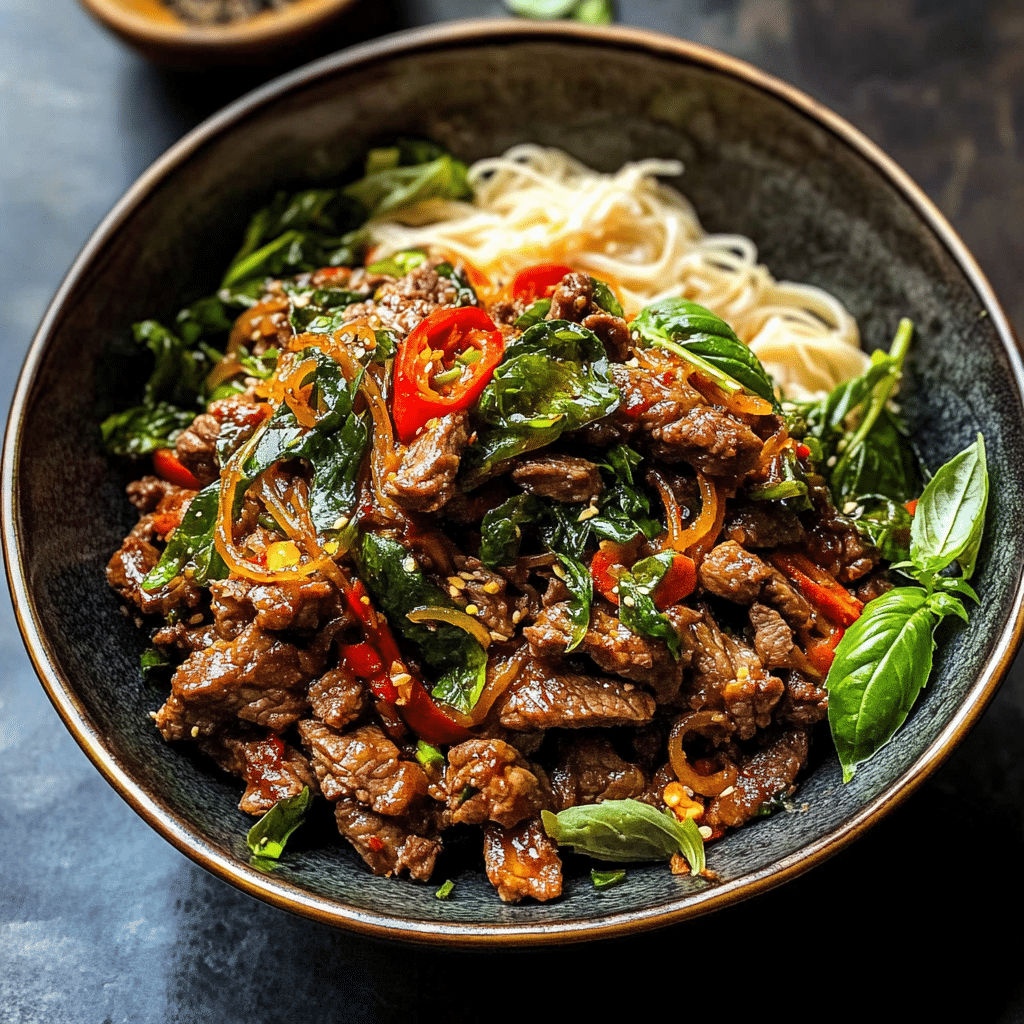 Thai Basil Beef - Easy 30 Minute Meal
