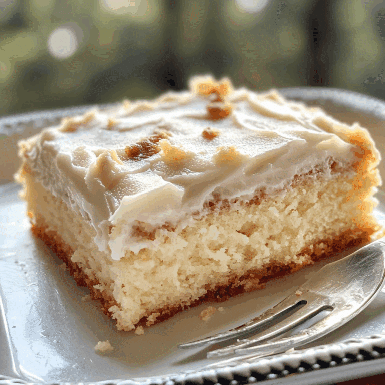 White Texas Sheet Cake