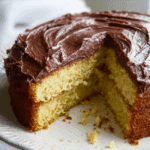 Yellow Cake with Chocolate Frosting