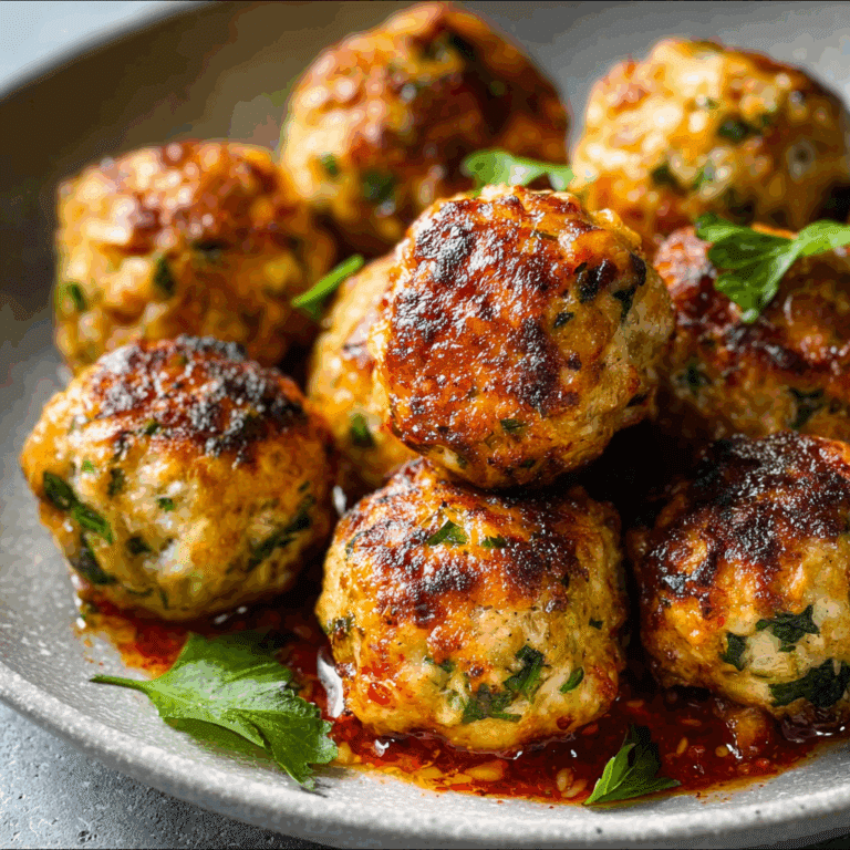 Baked Chicken Meatballs