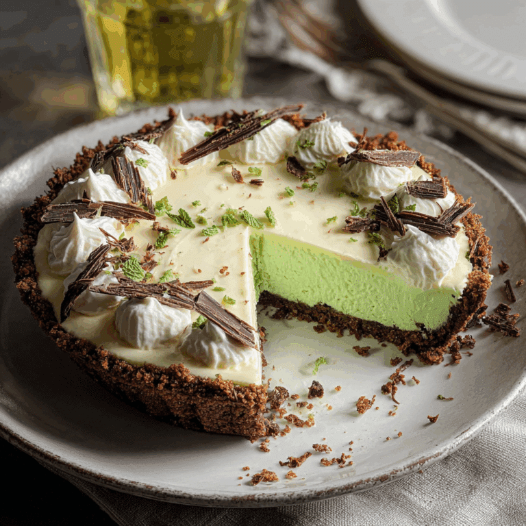 Creamy Grasshopper Pie Recipe