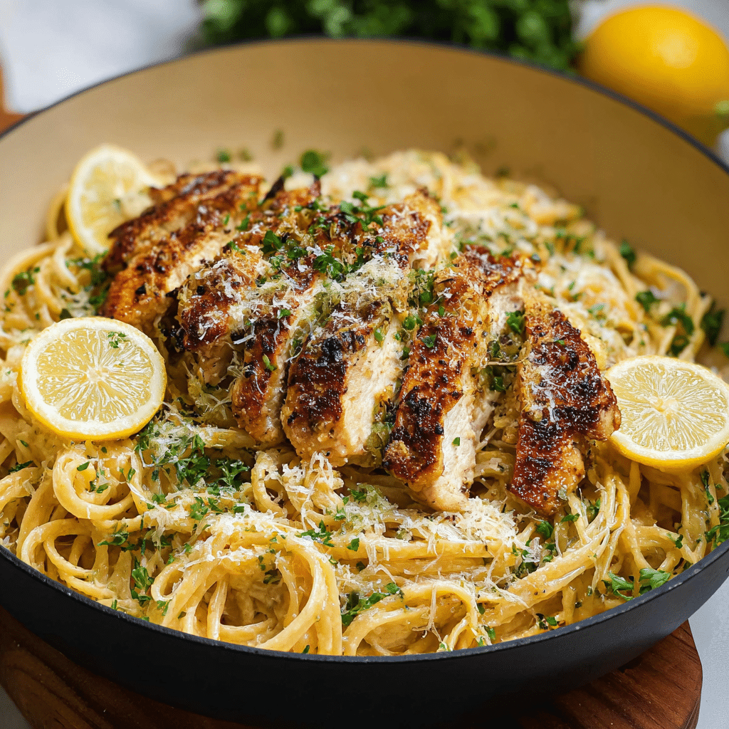 Healthy Lemon Chicken Pasta