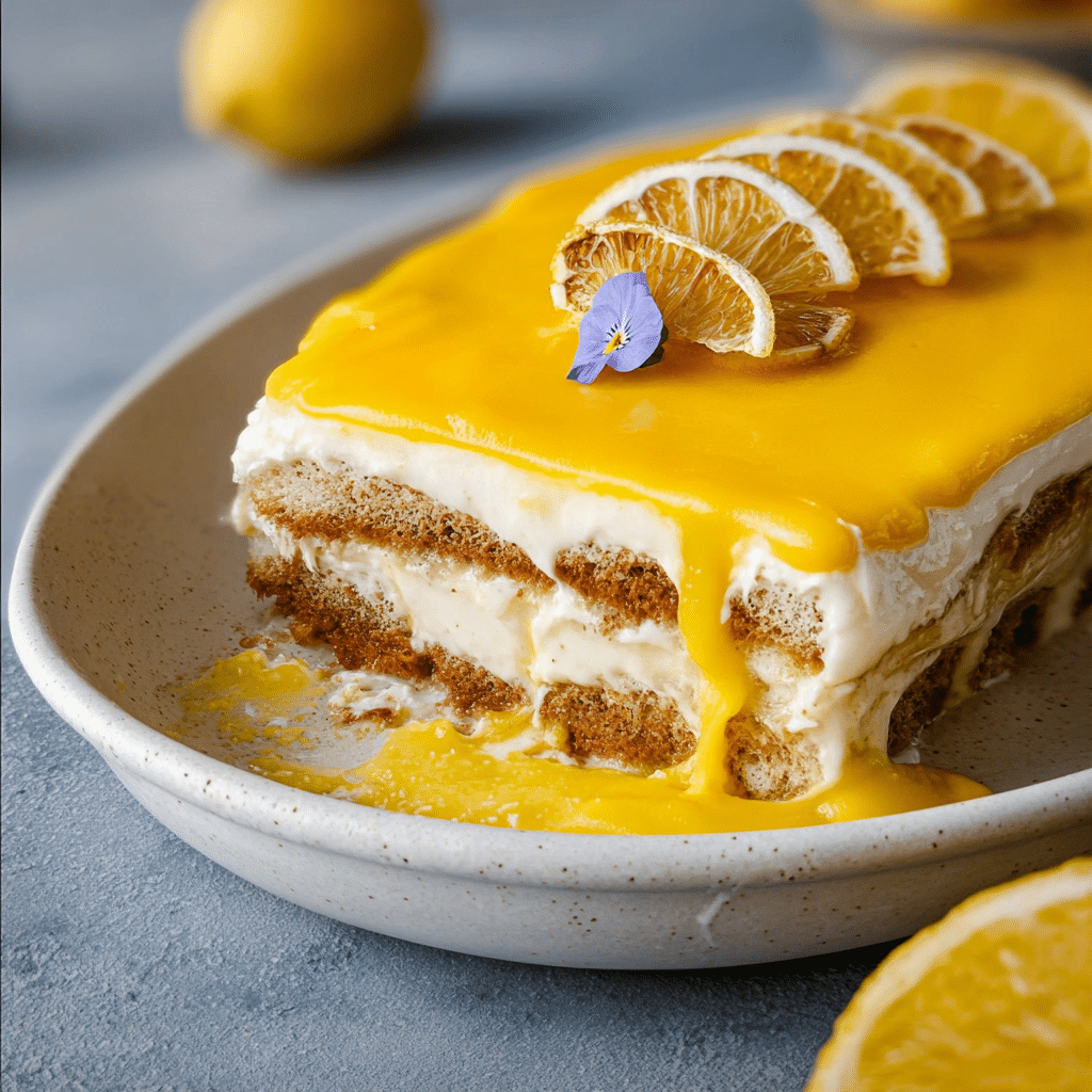 Lemon Tiramisu with Lemon Curd