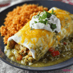 Smothered Green Chile Chicken Burrito