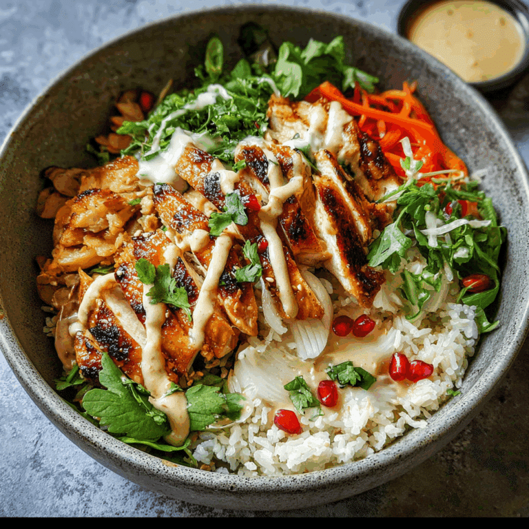 Tahini Chicken Bowl