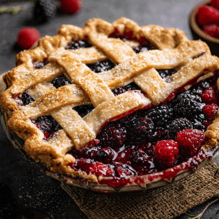 Triple Berry Pie Recipe