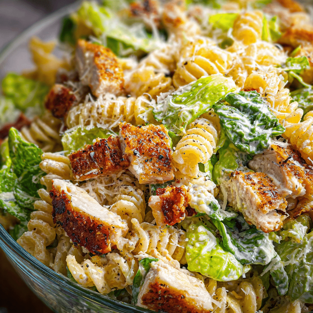 Chicken Caesar Pasta Salad