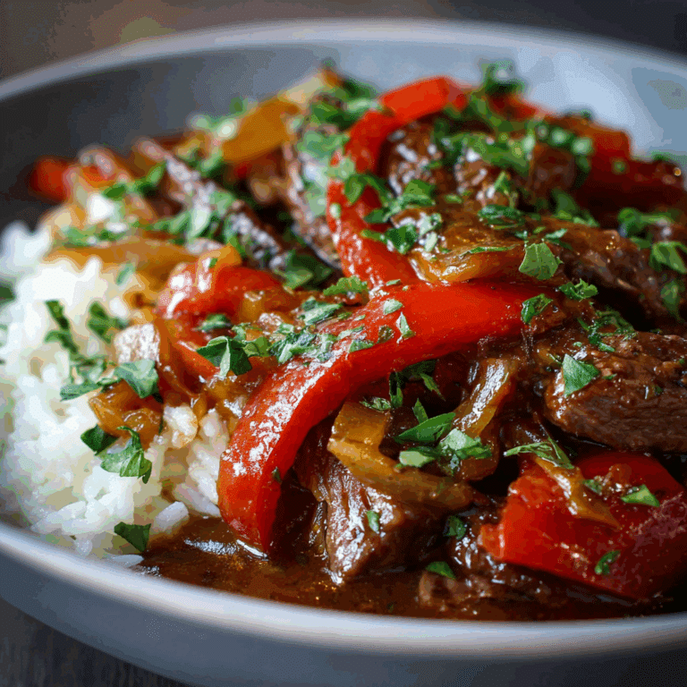 Slow Cooker Pepper Steak