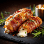 Bacon Wrapped Mozzarella Sticks
