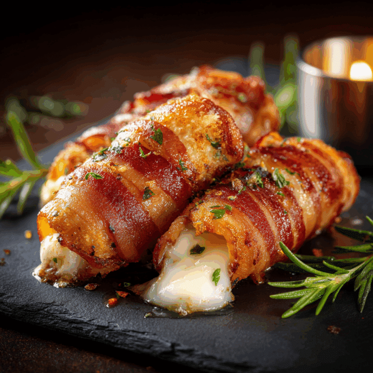 Bacon Wrapped Mozzarella Sticks