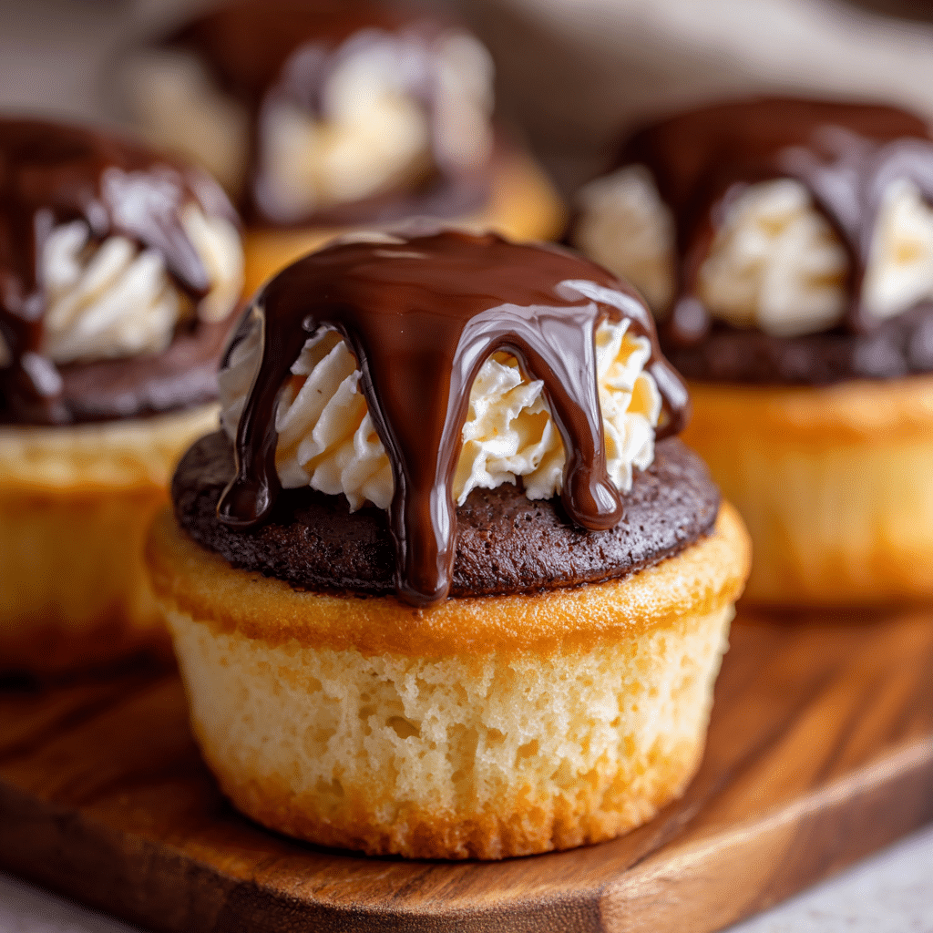 Boston Cream Pie Cupcakes