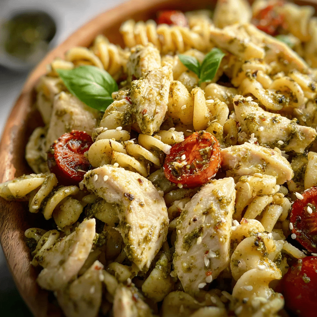 Chicken Pesto Pasta Salad