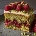 Pistachio Raspberry Cake