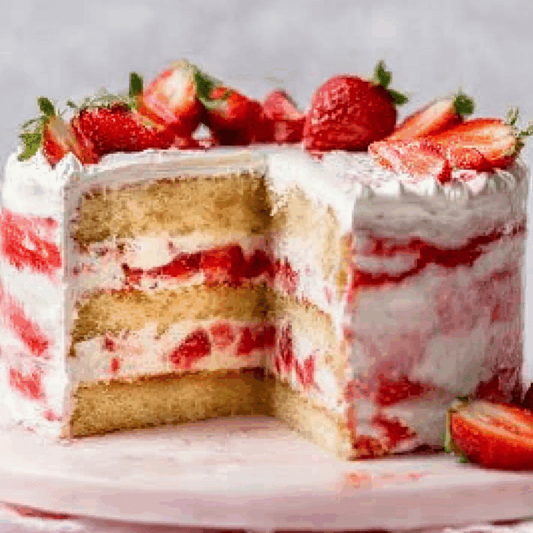 Strawberry Shortcake Cake Layers
