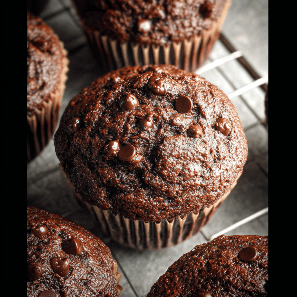 Chocolate Zucchini Muffins