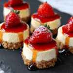 Mini New York Cheesecakes with Graham Cracker Crust