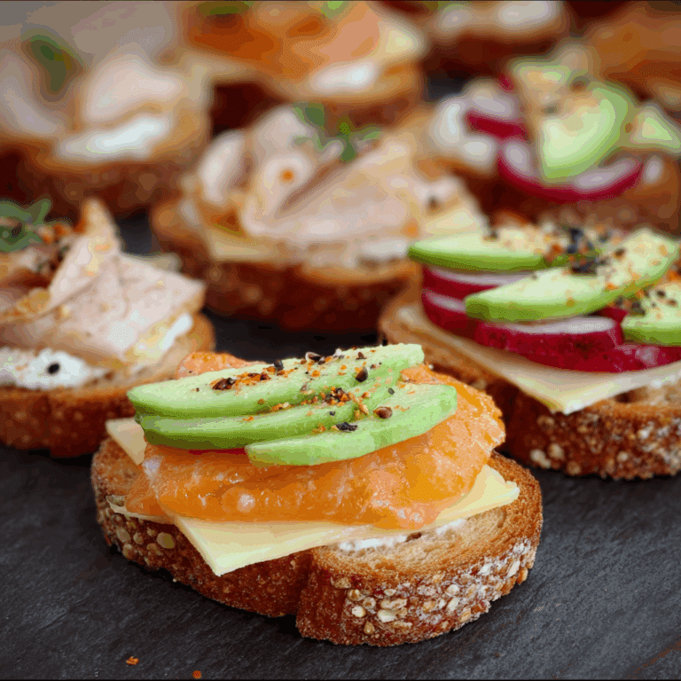 Mini Open Faced Sandwiches