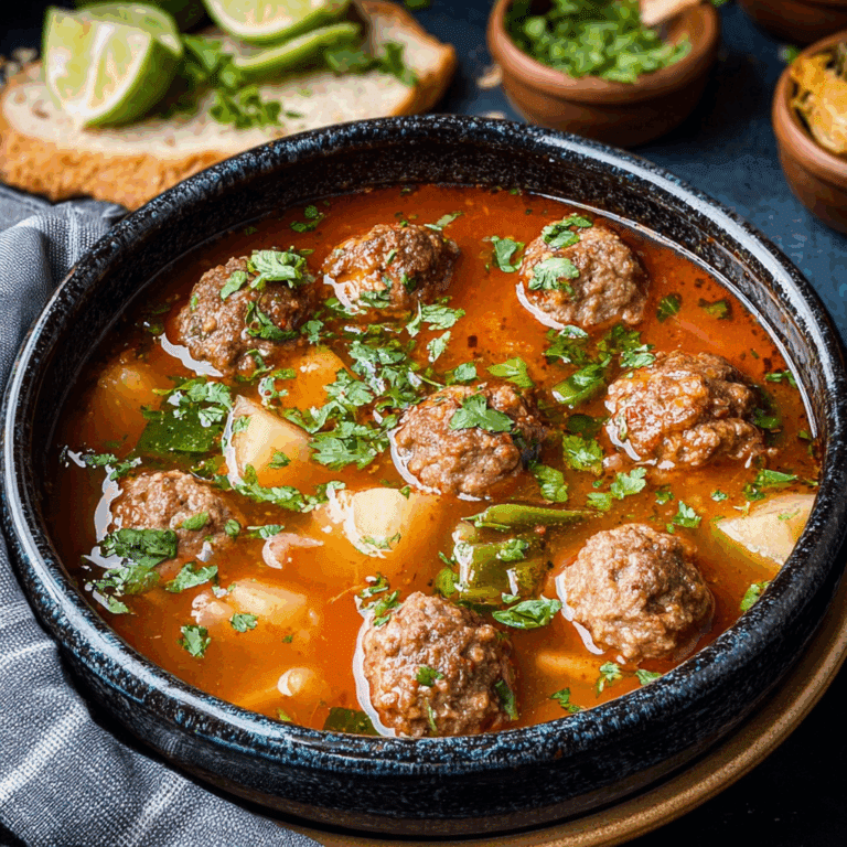 Albondigas Mexican Meatball Soup