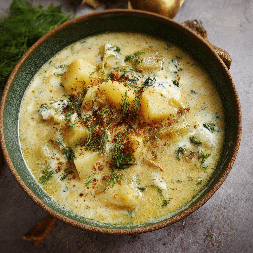 Chunky Potato Dill Soup
