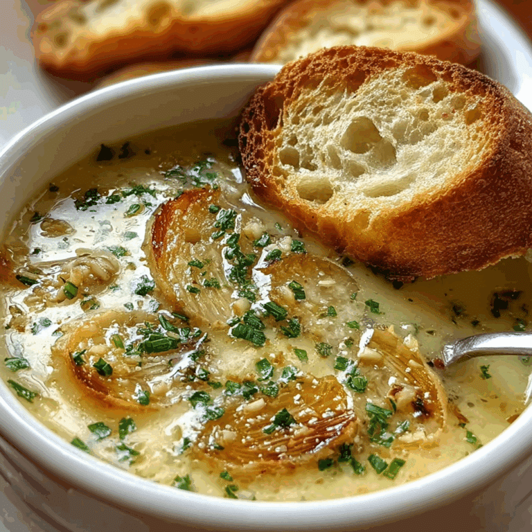 Country French Garlic Soup