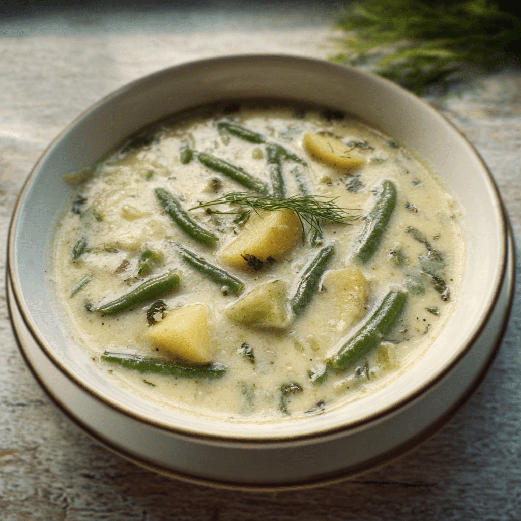 Creamy Green Bean & Potato Soup