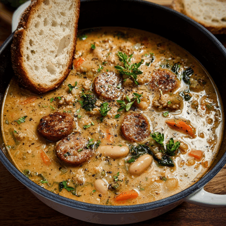 Creamy Sausage Bean Soup