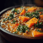 Ginger Sweet Potato & Lentil Stew