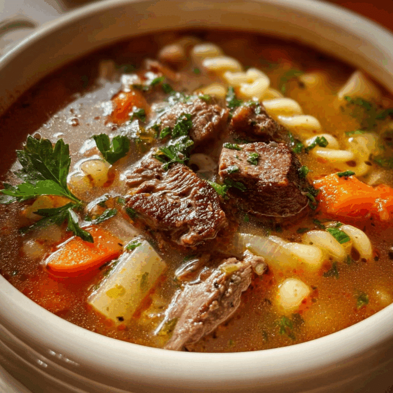 Hearty Italian Beef Soup