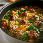Hearty Meatball & Vegetable Soup