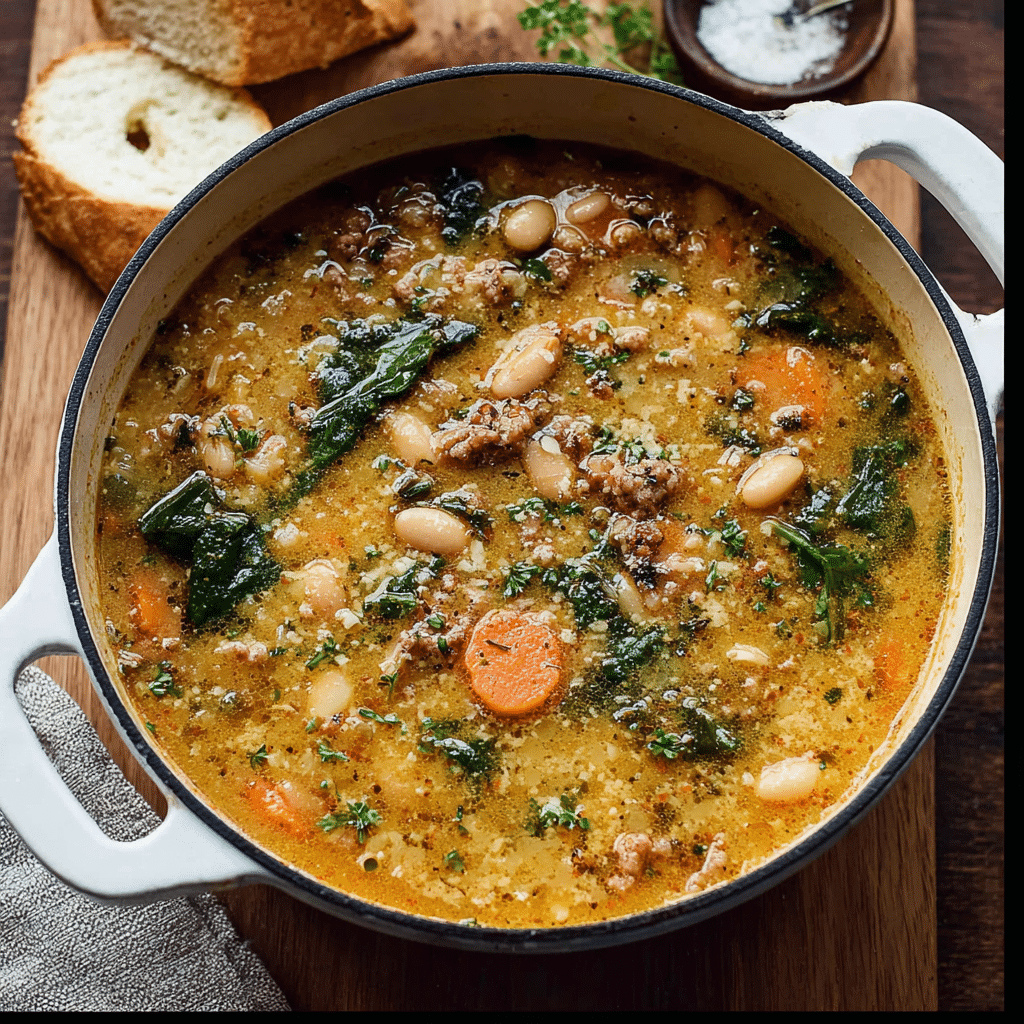 Hearty Tuscan White Bean Soup