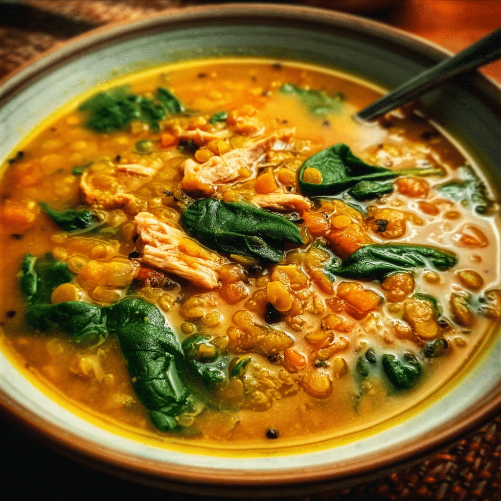 Lentil and Spinach Soup