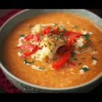 Roasted Red Pepper and Cauliflower Soup