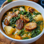 Smoky Sausage, Kale & Potato Soup