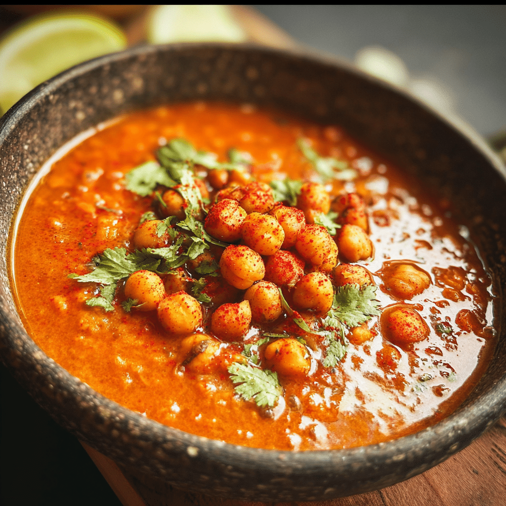 Spiced Chickpea Curry Soup