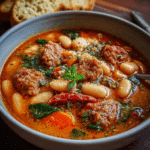 Spicy Italian Sausage and Cannellini Bean Soup